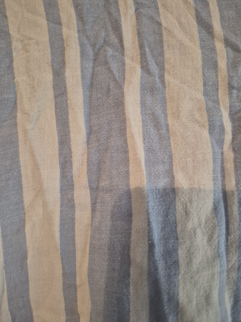Lola River Light Blue & White Vertical Stripe Button-Up Shirt Medium - Picture 5 of 10